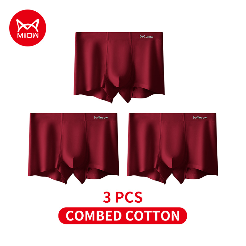 MiiOW 3Pcs Autumn Winter Cotto - Boxer Brief Pack Cotton review and price