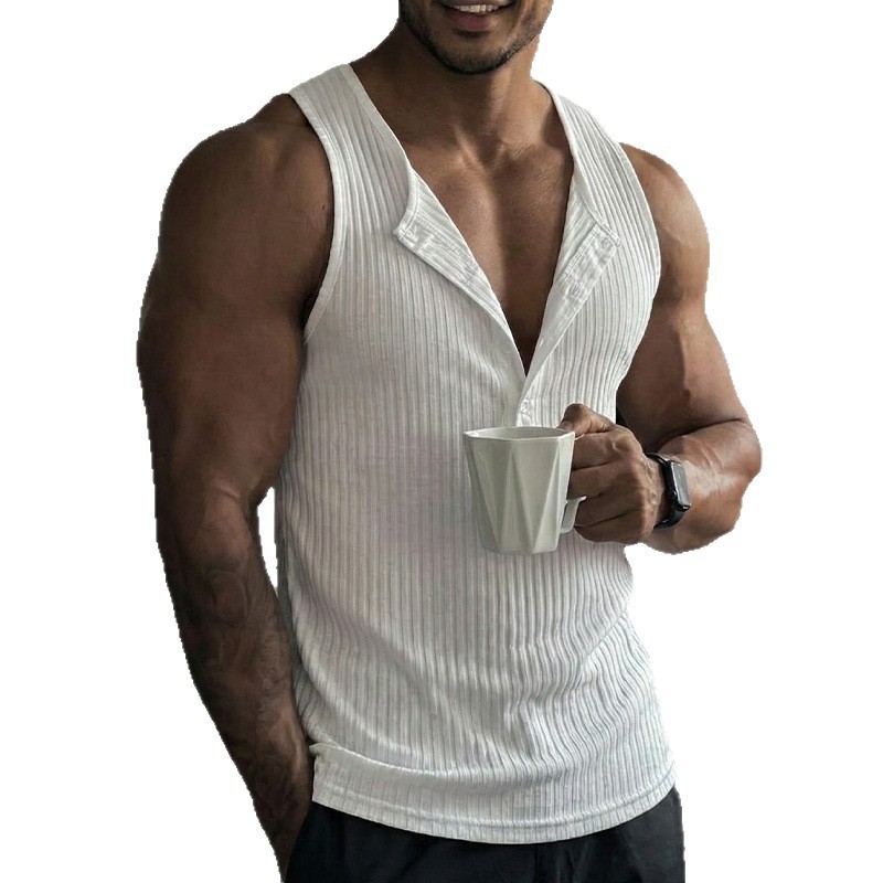 Sporty Tank Top Solid Color Cr - Tank Top Ribbed review and price